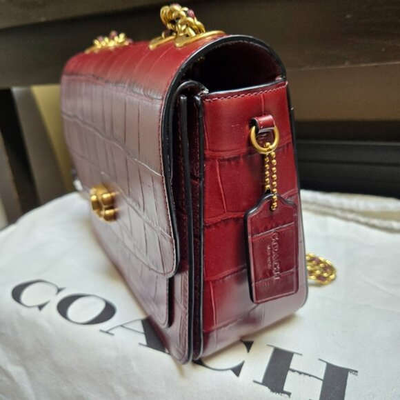 Coach Madison C6288 Shoulder Bag Wine Burgundy - Picture 5 of 14